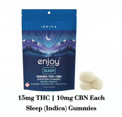 Enjoy Hemp Sleep 40ct  Gummies Indica