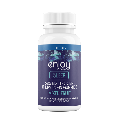 Enjoy Hemp Delta 9 Live Rosin Gummies - Sleep Indica (25ct)