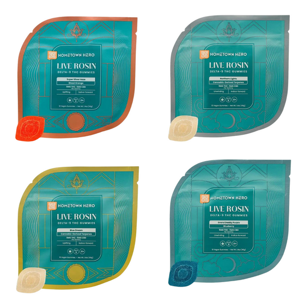 Home Town Hero D9 1:1Gummies 10ct - Bell Family Dispensary