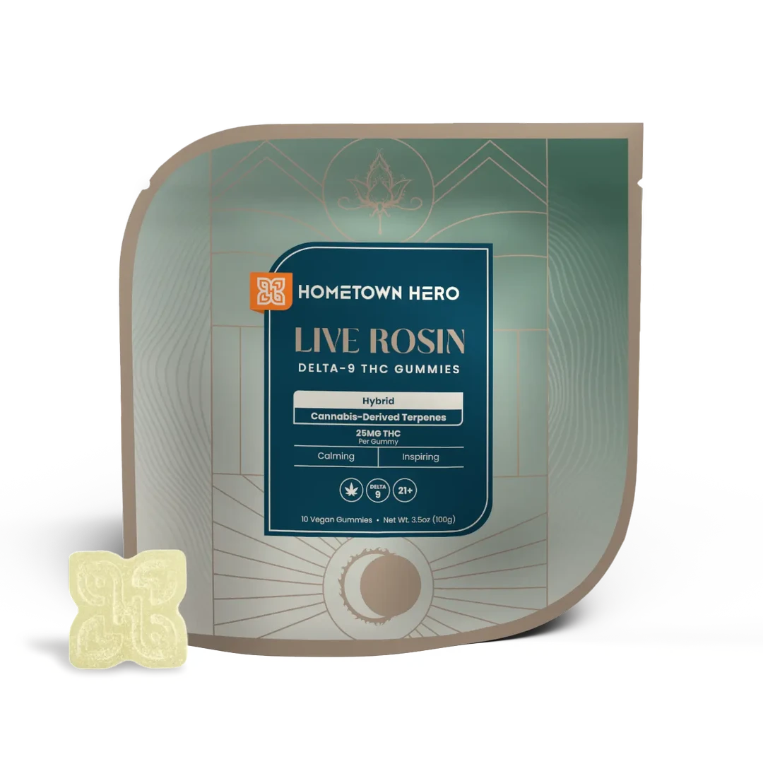 Hometown Hero Live Rosin Delta-9 THC Gummies 