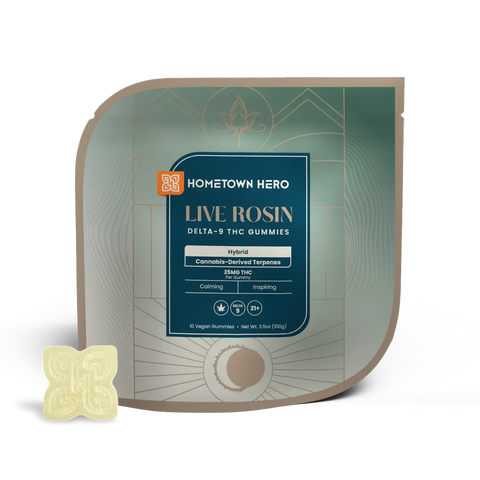 Hometown Hero Live Rosin Delta-9 THC Gummies 