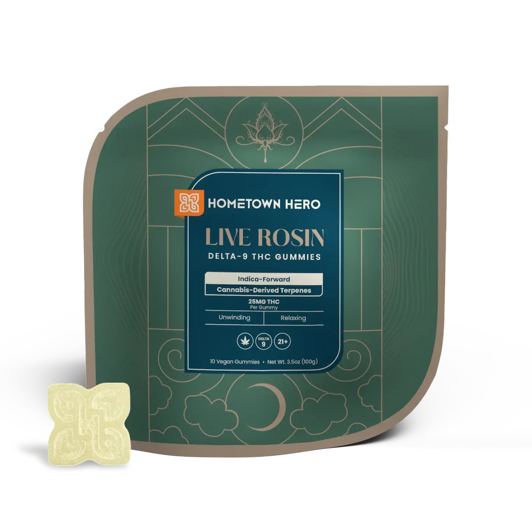 Hometown Hero Live Rosin Delta-9 THC Gummies 