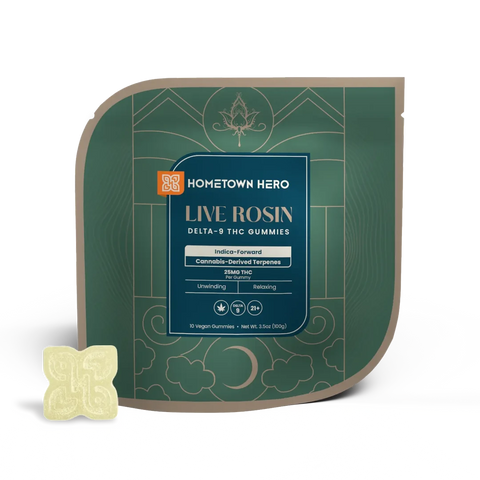 Hometown Hero Live Rosin Delta-9 THC Gummies 