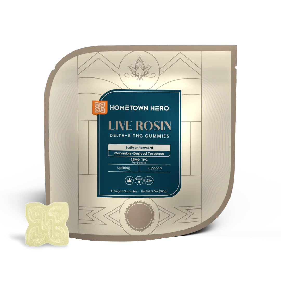 Hometown Hero Live Rosin Delta-9 THC Gummies 