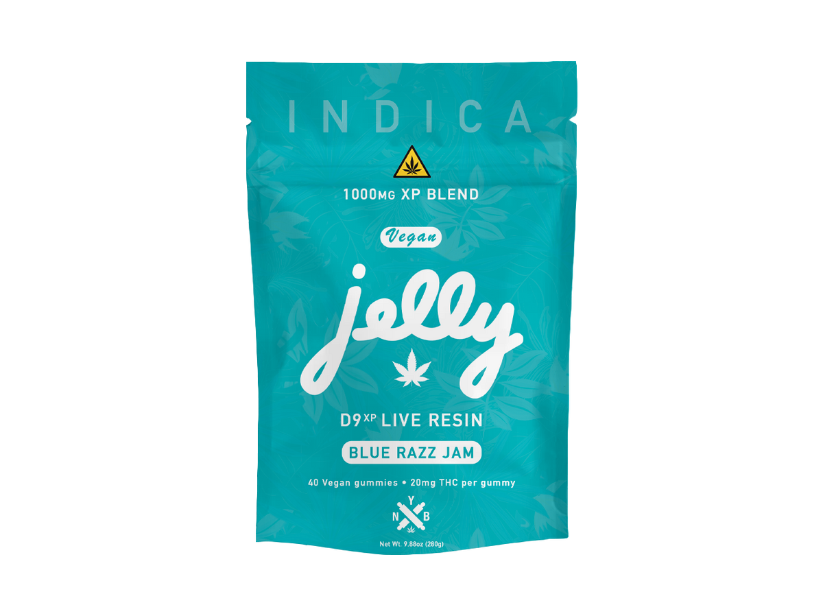 Jelly Blue  Razz Indica Gummies 