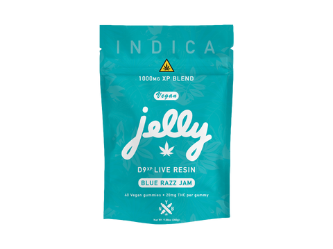 Jelly Blue  Razz Indica Gummies 