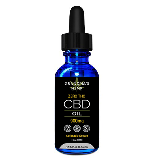 Grandma's Hemp CBD THC Free Tincture 900mg - Bell Family Dispensary Grandma's Hemp CBD THC Free Tincture 900mg - Bell Family Dispensary